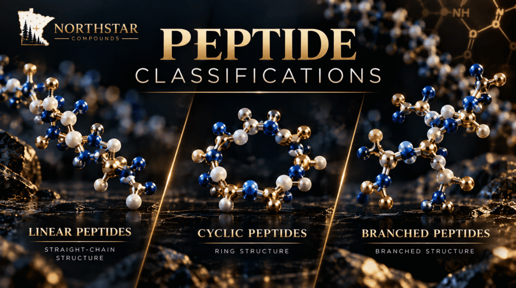 peptide classifications linear, cyclic, branched (1)